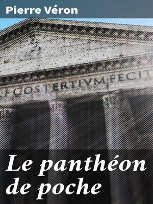 cover image of Le panthéon de poche